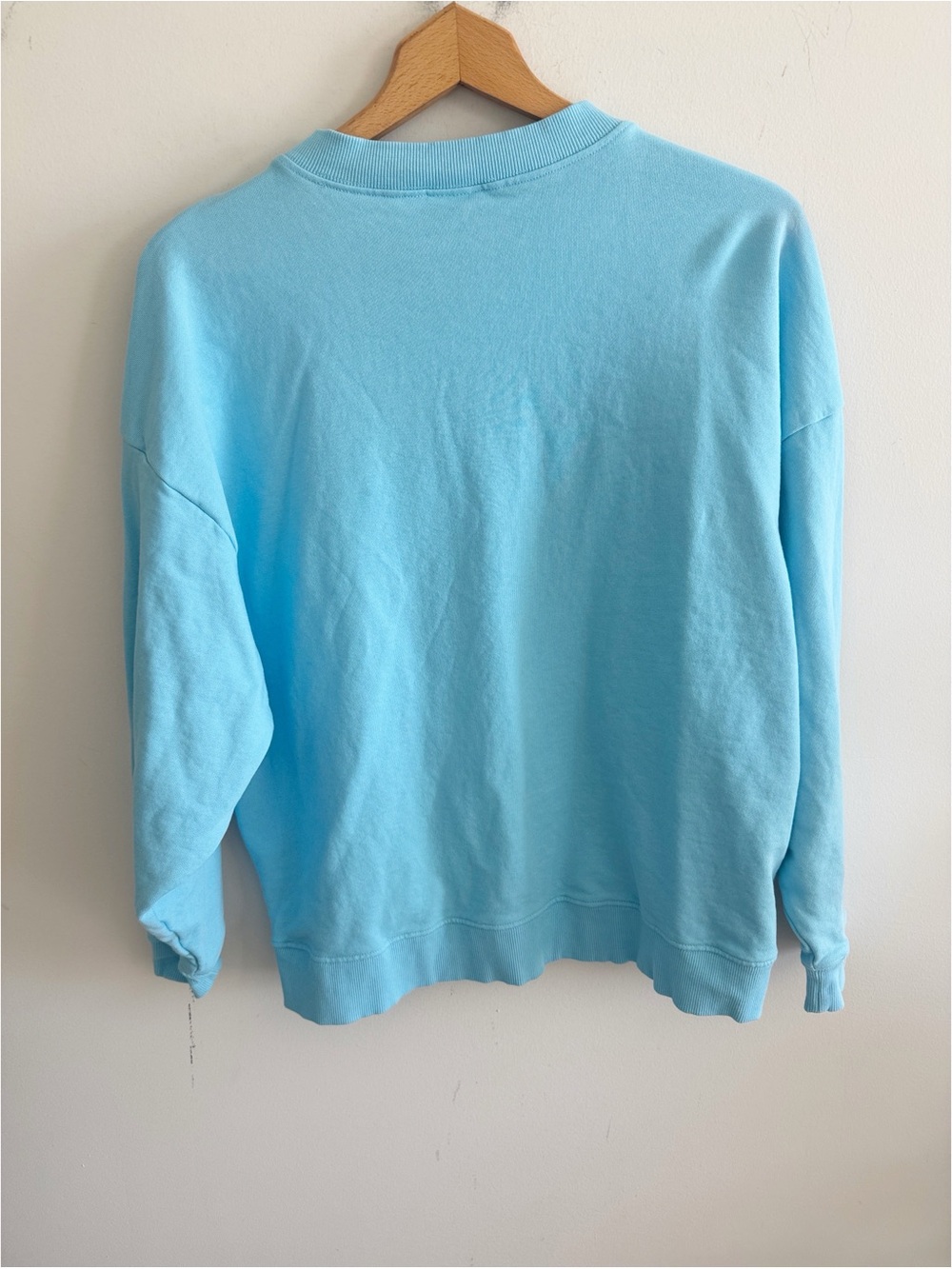 Year of ours light blue oversized crewneck sweatshirt size XS/S - Picture 3 of 5